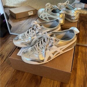 Onitsuka Tiger by Asics Silver Sneakers